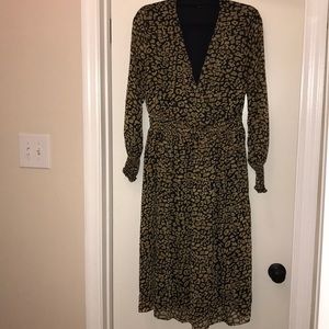 Cheetah Print Dress (3/4 Length - Midi)